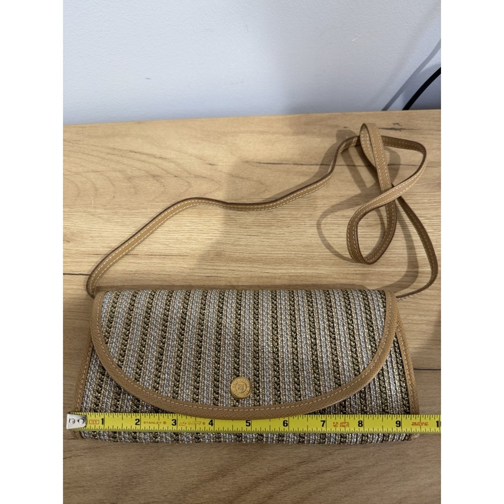 Eric Javits New York Woven Cluth & Shoulder Purse Bag Stripe F - Picture 8 of 9